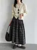 Luxi 2026 Otoño Nuevo Cárdigan de Punto Corto de Cintura Alta para Mujer con Sofisticados Botones de Perla Suéter Abrigo ss1027
