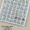 Rhinestones K9 de Alta Calidad en Forma de Huevo de Paloma Sin Base para Uñas, Rhinestones Apilados Minimalistas de Lujo Ligero, Accesorios de Uñas Portátiles