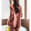 Blazer transfronteiriço com botões e bolsos para mulheres, primavera e outono, tamanho petite, traje profissional, terno de alta qualidade para o trabalho