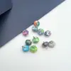Novo Estilo Chinês Pedra Flor da Chuva Botões Coloridos em Gradiente Contas de Ábaco Cheongsam Hanfu Roupa Tang Camisa Cardigã de Estilo Nacional Botões Decorativos