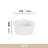 Cerámica Creativa Shufulei Bol para Hornear Doble Pared Bol para Postre de Leche Taza de Pudín Linda Molde para Pastel al Vapor Molde para Horno Taza para Hornear
