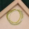 Pulsera de Cuentas de Arroz Coloridas Hecha a Mano, Pulsera de Cuentas Coreana Dulce y Elegante para Estudiantes, Versátil y Única Estilo Bosque