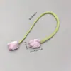 Nuevo Listón Largo Flor Doble Yema Tulipan Joyería DIY Tocado Versátil Accesorios para Cortinas Ropa Fabricante Mayorista