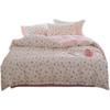 Nuevo estilo de algodón lavado de ala ancha estampado de cuatro piezas Juego de ropa de cama para el hogar de alta densidad y alto recuento Cuatro estaciones Universal Exquisito Agradable para la piel