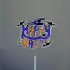 Estilo Transfronteiriço Colorido Impressão Decoração de Bolo de Halloween Fantasma Morcego Decoração de Festa de Halloween Suprimentos para Festa