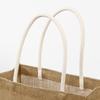MUJI Blank Linen Bag Antigo Portátil Ombro Coberto Shopping Juta Bag