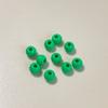 Cuentas sueltas redondas de aleación de color sólido para pintar, material para hacer pulseras, cadenas para teléfono móvil, collares y accesorios de joyería.