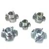 Din1624 Ferro Galvanizado com Zinco Azul e Branco/Aço Inoxidável 304/Porca de Quatro Pontas M4-M10 Porca para Móveis Porca em Forma de Garra