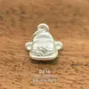 Plata Pura 999 Accesorios de Plata Dura 3D Colgante DIY Dios de la Riqueza Atrae Riqueza y Buena Fortuna Cuentas de Plata Pura Colgante de Bolsa de la Suerte Pixiu