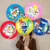 Globo de película de aluminio de dibujos animados sosteniendo 18 pulgadas apertura escolar de jardín de infantes centro comercial 61 juguetes para niños para empujar pequeños regalos