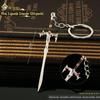 Bald's Gate 3 Mini Gis Yankee Giant Sword Model Alloy Toy Keychain Pingente Mão Jóias Ao Redor