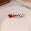 Pinza de Pato con Lunares y Corazón para Niña Pinza para el Cabello con Lazo Rojo Ankora Pinza Versátil para Flequillo Blanqueador Pinza para el Cabello