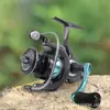 Carrete de Pesca Giratorio Transfronterizo, Carrete de Pesca Totalmente Metálico, Carrete de Pesca Giratorio de Lanzamiento a Larga Distancia, Carrete para Señuelos, Carrete para Hilo de Pesca, Carrete de Pesca Giratorio para Peces Grandes