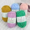 Atacado de Tiras de Tecido de Cor Pura e Bolas de Lã Grossa para Pantufas de Crochê, Kits de Materiais DIY para Tricô Manual, Receitas