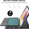 Adecuado para iPad Tablet Pro11 Funda Protectora Air7 con Teclado Bluetooth Táctil Ranura para Lápiz Décima Generación Funda de Cuero Th