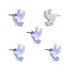 Accesorios para Joyería de Aleación con Goteo de Aceite DIY Colgante de Pájaro Gorrión Colorido Pulsera Llavero Colgante Decorativo W522