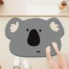 Tapete de piso de barro de diatomeas con animal de dibujos animados para el hogar, baño, tapete antideslizante, forma especial, lindo, adorable, absorbente para inodoro, secado rápido, tapete para pies