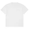 Camiseta Masculina Branca com Caimento Solto, Ombros Caídos, Tendência de Rua Verão, Algodão Puro, Manga Curta, Pesada, Personalizável