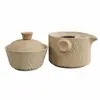 Juego de té de cerámica rústica transfronterizo para la salud, juego de té portátil para viajes, taza de servicio rápido, juego de té para acampar al aire libre, taza de té con logo