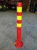 Columna de advertencia de tubería de acero, columna fija, barrera de aislamiento vial, columna anticolisión, instalaciones de tráfico reflectantes nocturnas, cono de barricada