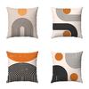 Fronhas de Almofada Decorativas para Sofá de Casa de Quatro Peças com Flores em Aquarela Elegantes e Novas de Material Super Macio