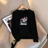 Bestseller de Almacén Lightning Marca de Moda Camiseta de Manga Larga para Mujer 2026 Otoño Invierno Holgada Gato Versátil Top de Pareja Transfronterizo Comercio Exterior