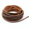 Tira de Couro Raso Vintage de Couro de Vaca, Flexível e Não Fácil de Quebrar, Material de Cordão para Pingente Trançado Feito à Mão, Cordão de Couro Prático para Acessórios de Bolsa