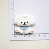 Dibujos Animados Lindos Oso Cachorro Accesorios de Resina Pegamento de Crema DIY Pasador Hecho a Mano Caja de Almacenamiento para Titulares Pegatina para Refrigerador