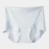 Pantaletas de verano finas de seda helada para mujer, de cintura alta, control de abdomen, levanta glúteos, seda de morera grado 10A, antibacterianas, entrepierna extendida