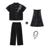Ropa de Moda Infantil Hip-Hop Niños y Niñas Estilo Chino Hip-Hop hiphop Genial Atractivo Moda Nacional Traje de Artes Marciales Ropa Holgada para Actuación