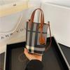 Mini Bolsa de Nicho Feminina 2024 Nova Moda Xadrez Bolsa Pequena Bolsa de Ombro Bolsa Crossbody Bolsa Elegante Bolsa para Celular
