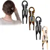 Nuevo Pasador de Ácido Acético en Forma de U de 9 cm de Amazon para Mujer, Diadema de Bola Francesa, Pasador Simple Elegante