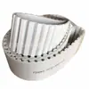 Atacado do Fabricante Correia Dentada Branca de PU de Lado Único, Correia Triangular, Correia Dentada Industrial Circular de Borracha, Disponível em Estoque