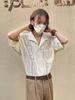 Camisa de Verano Fina Americana Retro Transpirable Hueca de Encaje con Solapa para Hombre y Mujer, Camisa Casual Unisex con Protección Solar, Versátil