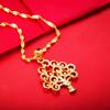 Colgante de árbol de la fortuna de latón personalizado estilo coreano exquisito colgante de árbol del dinero para mujer joyería chapada en oro de imitación de alta calidad