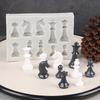 Xadrez chocolate silicone molde criativo cristal epóxi xadrez peça aromaterapia vela decoração resina gesso ferramenta abrasiva