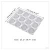 Diy cristal gota cola redonda tag pingente molde 12-grade pingente redondo tag joias molde de silicone