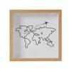 Moldura para fotos Time Debris Ticket Travel Ticket Comemorativo Coin Ticket Stamp Storage Frame Cartão postal Wall Display Frame