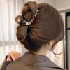 Presilha de Cabelo Coreana de Alta Qualidade com Cristais Diamantados Escovados, Garra de Cabelo Elegante e Luxuosa para Penteados, Presilha Grande de Tubarão