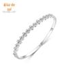 Pulseira Bolha de Prata de Lei S925 para Mulheres, Pulseira Geométrica Simples e Fresca com Cravação de Diamante, Joias de Design de Nicho Atacado