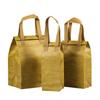 Bolsa de embalaje para llevar de papel kraft compuesto no tejido de papel de aluminio transfronterizo, bolsa de aislamiento portátil con velcro para alimentos refrigerados