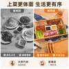 Bandeja rectangular de bambú y madera estilo japonés, bandeja de té para uso doméstico, bandeja de madera para tazas de agua, bandeja para dulces, juego de té para hotel y restaurante, bandeja para barbacoa