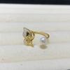 Anillo de Perla de Agua Dulce con Pintura al Óleo Colorida Flor Joyería de Mano Elegante Moda Lujo Accesible Anillo Versátil de Alta Gama Joyería para Mujeres