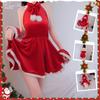 Hermosa Gasa Sexy Sexy Disfraz de Navidad Femenino Juego de Roles Talla Grande Disfraz de Navidad Lujuria Pura Bomboncito Sexy Uniforme Tentación