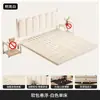 Cama Flotante de Hierro Forjado, Diseño Moderno Simple para Dormitorio del Hogar, Cama Matrimonial para Alquiler, Cama de Hierro Forjado con Marco de Hierro Reforzado y Acolchado Suave Suspendido