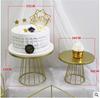 Soporte para tartas americano redondo para fiestas de cumpleaños, soporte de metal para plato de fruta para bodas, plato de exhibición de postres para celebraciones de fiestas