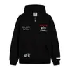 Chaqueta cárdigan bordada con letras de marca de estilo callejero americano para hombres y mujeres, sudadera con capucha casual suelta de otoño para parejas
