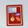 Oro Puro 999 Gama Alta Exquisito Regalo Día de San Valentín Chino 520 Paz y Alegría Princesa Por Favor Haz Galletas de la Fortuna para que Otros las Regalen Venta al por Mayor