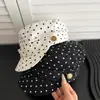 Nuevo Sombrero Octagonal de Lunares Retro Estilo Coreano de Nicho para Mujer 2026, Sombrero de Sol Artístico de Verano que Hace que la Cara se Vea Más Pequeña, Sombrero de Artista Versátil