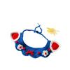 Babeiro Toalha para Saliva de Gato, Babador Fofo, Babador de Animal de Estimação Tricotado à Mão, Coleira Decorativa para Cachorro, Acessórios de Tricô